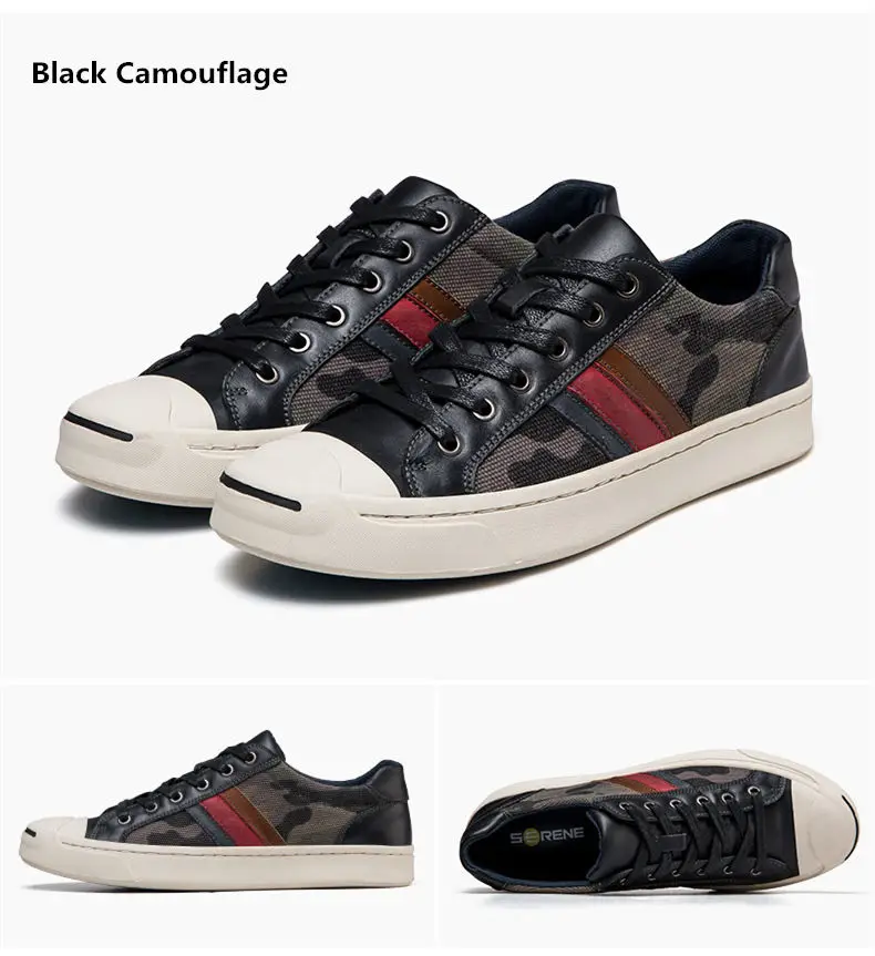 SERENE Brand 2018 Fashion Mens Shoes Fabric Mesh Leather Canvas Casual Sneakers Rubber Footwear High Top Lace-Up Black Shoe Men (14)