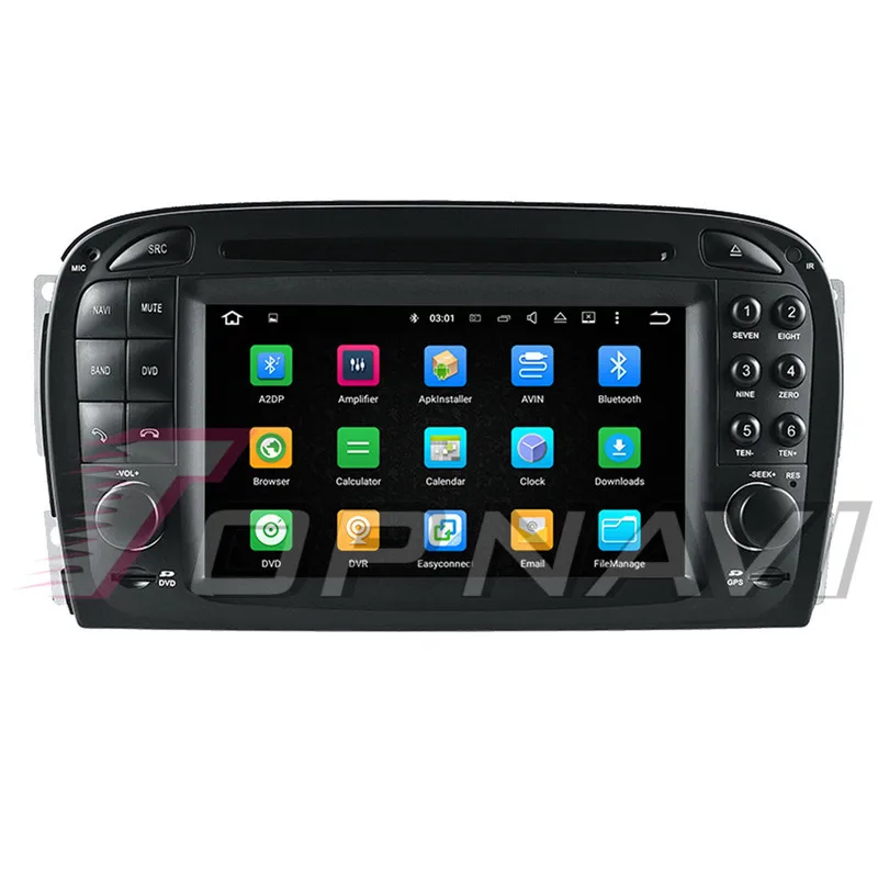 TOPNAVI Android 10 0 Восьмиядерный автомобильный DVD мультимедийный плеер для Benz SL R230 (2001 2002