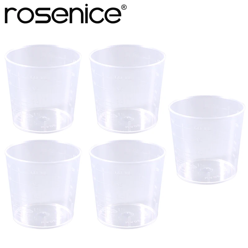 

60mL Plastic Graduation Beakers Measurement Beaker Measuring Cups Lab And Cooking Liquid Container Paint Mixing Cup