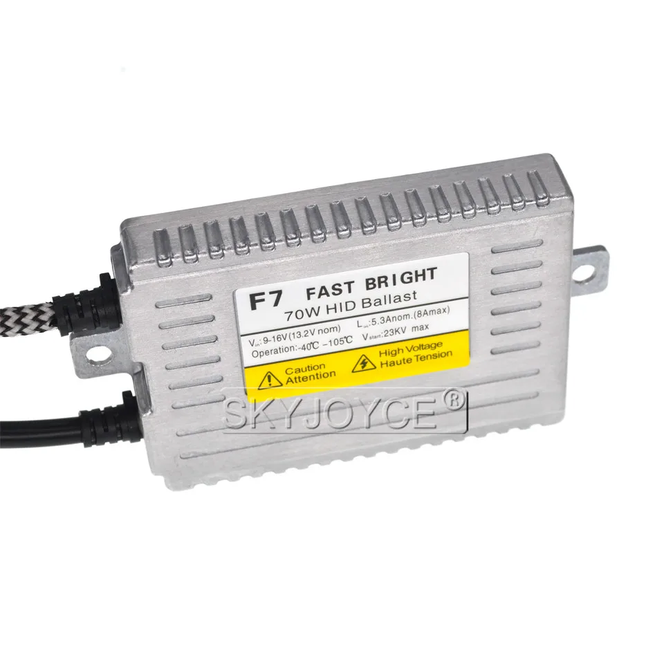 F7 70W 75W 12V HID kit xenon quick Digital xenon metal ballast H1 H7 H8 H4 H11 fast bright xenon hid 70W (9)