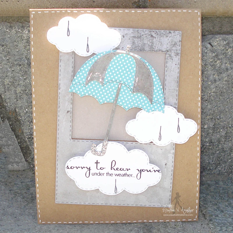 

Stitched Umbrella Metal Cutting Dies 3D DIY Scrapbooking Carbon Sharp Craft Die Photo Invitation Cards