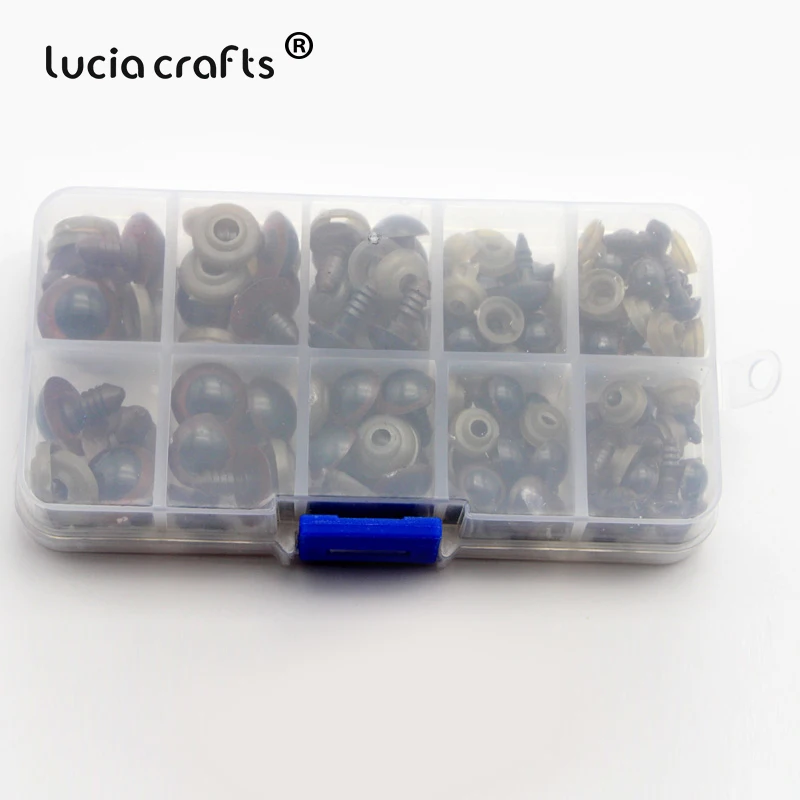 Lucia crafts 1 коробка(42 пары) 8-16 мм коричневые пластиковые защитные глаза для DIY мягкая игрушка глаза кукла животные кукольные ремесла K1001