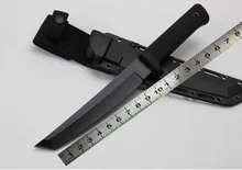 Бесплатная доставка олово покрытием Recon Tanto 13RTK 7Cr15Mov титанирования холодной стали прямые ножи Фиксированным лезвием ножа ABS KYDEX Оболочка
