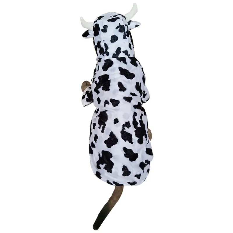 

New Lovely Cow Design For Medium Large Dogs Pet Dogs Coat Costume Cosplay Clothing For Dog From Size 2XL-5XL