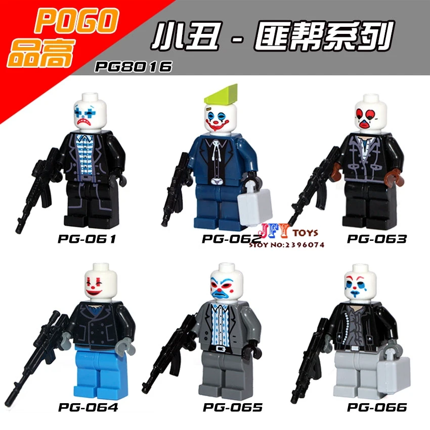 

6pcs star wars super heroes DC Joker Commando Army soldiers building blocks model bricks toys for children juguetes