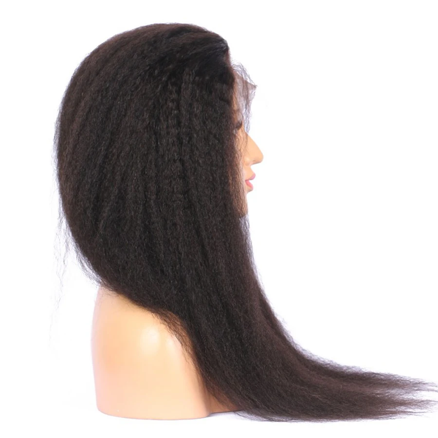 kinky straight wig human hair wigs (1)