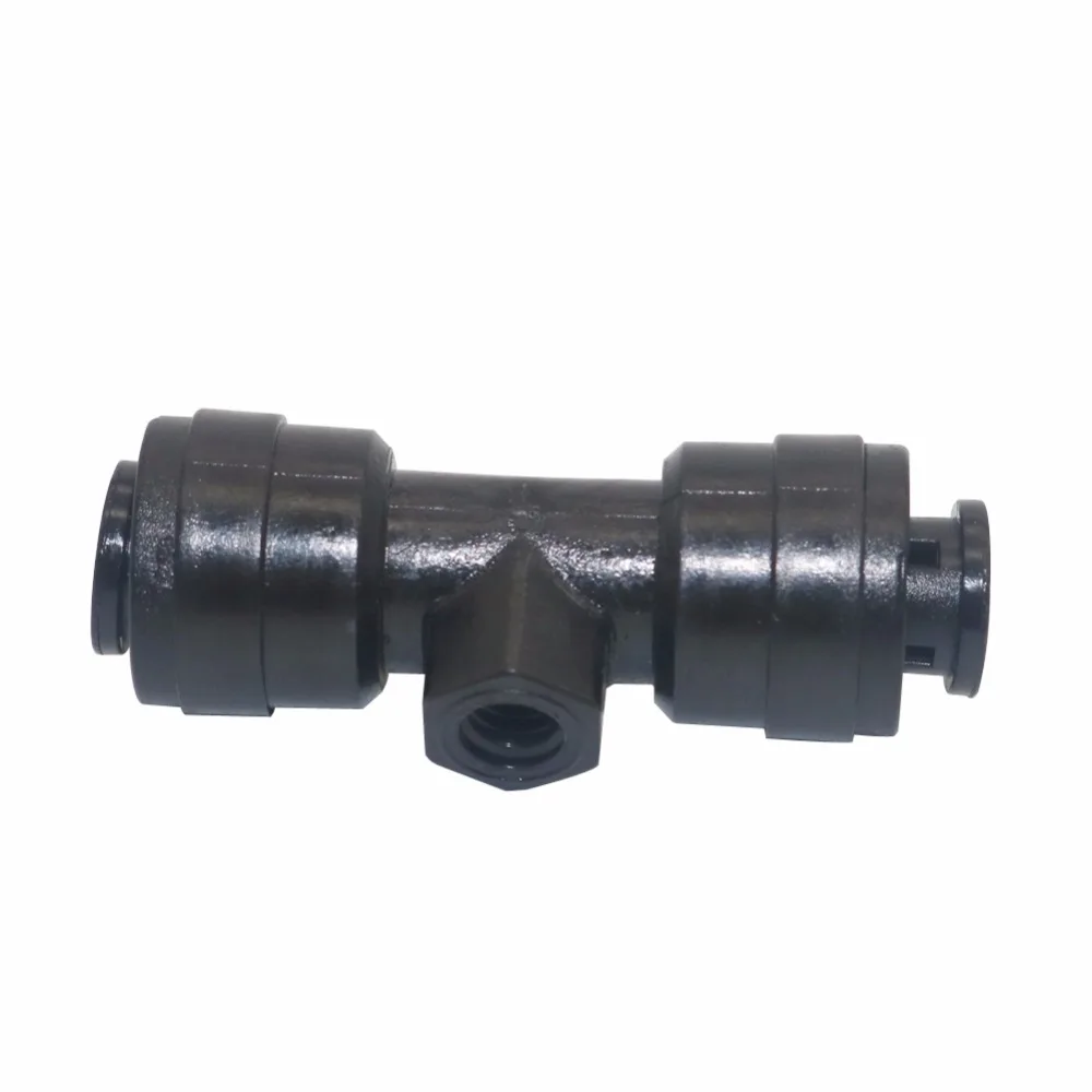 

50 Pcs connections to a water pipe 1/4" Tube OD Plastic Slip Lock Tees (Quick Connect) Misting Nozzle Tees hose accessories