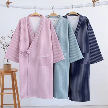 

Women's Pajama Sets Japanese Winter Yukata Underwear Kimono Robe Gown Cotton Suits Nightgown Sleepwear Bathrobe Leisure Homewear
