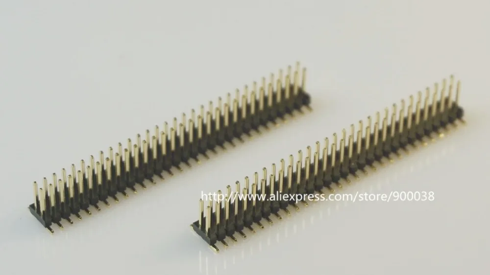 

10 pcs 2x30 P 60 Pin 1.27 mm Female Header Dual row Straight PCB SMT Female Pin Headers Rohs Lead free
