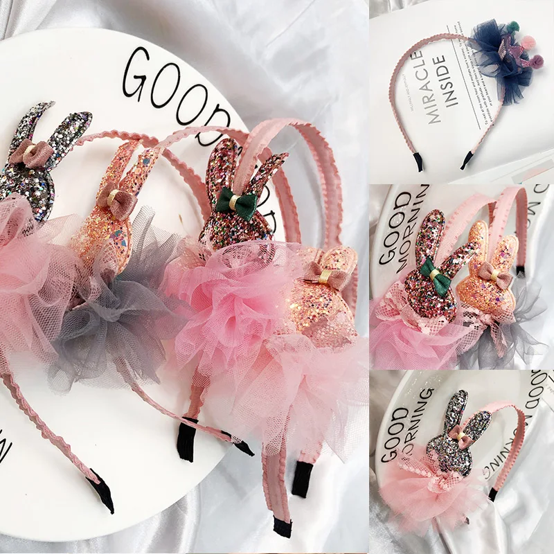 

Sale Cute Children Crown Flower Hairband Chiffon sequined lace Kids Girls princess Headband Animal Bowknot Hair accessories