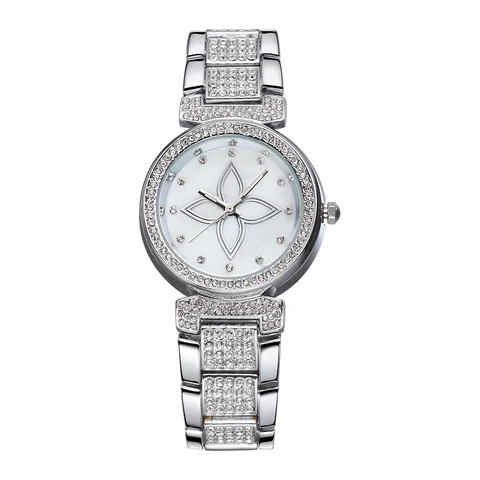 Marca de Topo Nova Moda Luxo Cristal Strass Senhoras Relógio Multi-função Quartzo Pulseira Feminino 2019
