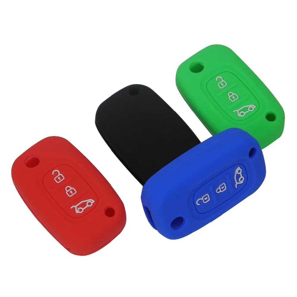 

3 Buttons Silicone Floding Flip Key Cover Case for LADA Priora Sedan sport Kalina Granta Vesta X-Ray XRay Auto Key Car-styling
