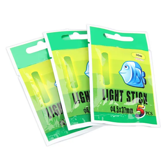 

4.5*37mm Fishing Float Fluorescent Lightstick Light Night Float Rod Lights Dark Glow Stick For Fishing Party 50Pcs Hot Sale