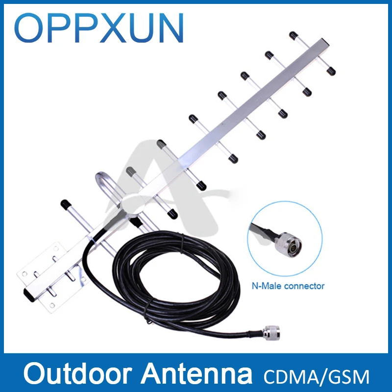 imágenes para 13dBi antena yagi GSM antena exterior 824 ~ 960 MHz con 5 m cable N macho conector para CDMA800MHz booster GSM900MHz amplificador imágenes para 13dBi antena yagi GSM antena exterior 824 ~ 960 MHz con 5 m cable N macho conector para CDMA800MHz booster GSM900MHz amplificador
