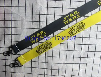 

50PCS Cartoon star wars Neck Strap Lanyard Mobile Phone Charms Key Chain ID Badge Key Chains MM21