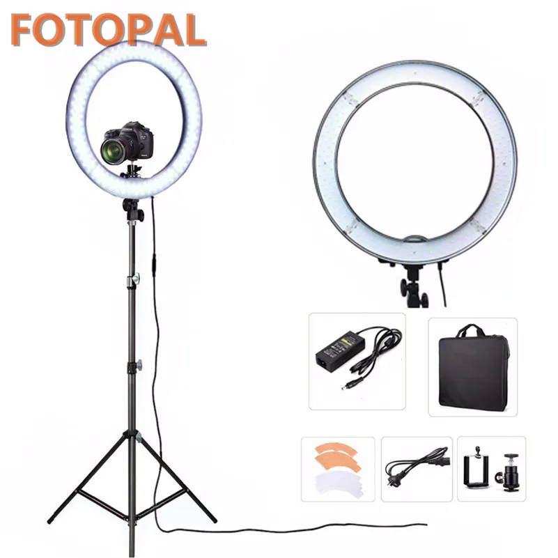 Световое кольцо Fotopal ES240 светодиодсветильник 18 дюймов 5500 к с регулируемой