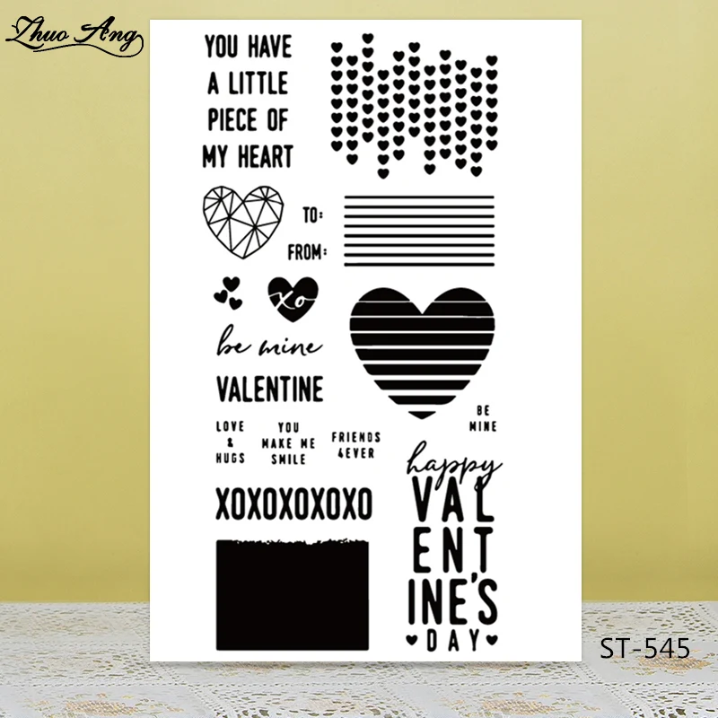 

ZhuoAng My heart is a bit like you Clear Stamp/Seal for DIY Scrapbooking/Photo Album Decorative Card Making Clear Stamps