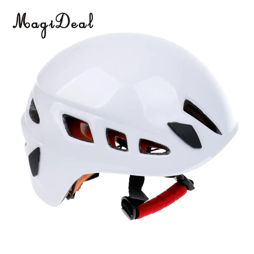 Профессиональный защитный шлем для скалолазания для взрослых, спасательный шлем для скалолазания, строительный протектор для головы - Цвет: White