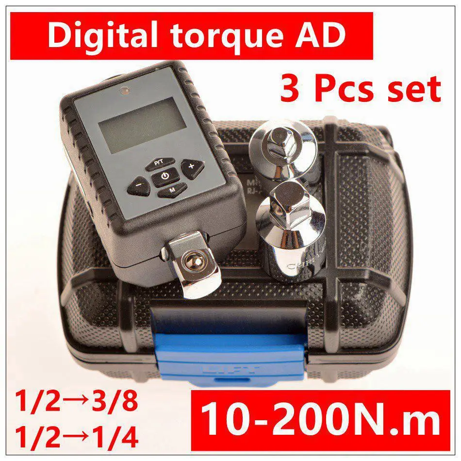 

Digital torque wrench 1/2" 2- 200Nm Adjustable Professional Electronic Torque Wrench Bike car Repair