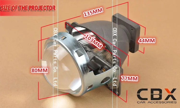 CBX Koito Q5 HID xenon projector lens 3
