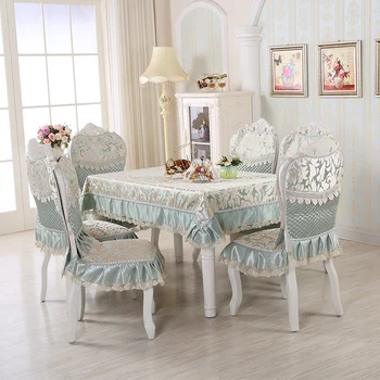 

Romantic Theme Vintage Table Cloth 13pcs/set Wedding Table Cover For Decoration Light Color Quality Tablecloth Tableclothes