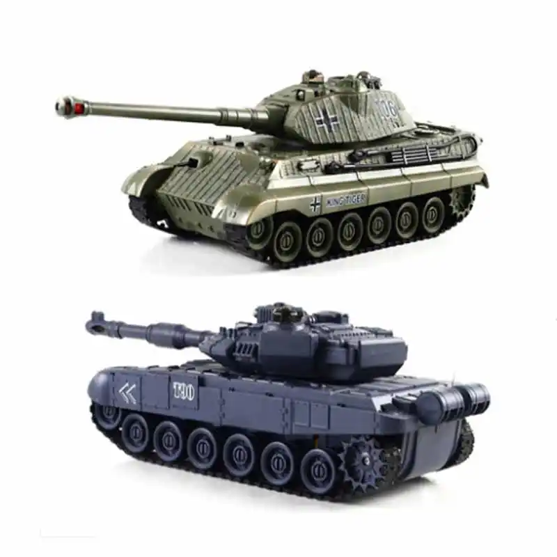Rc Battle Tank Remote Control Funny War Shooting Tank ...