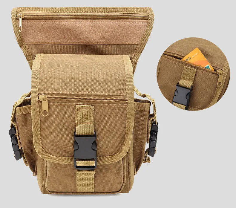 Molle, сумка для ног, военная, 1000D, нейлоновая, водонепроницаемая, мужская, тактическая, поясная сумка, для ног, для путешествий, для походов, охоты, кемпинга, велоспорта