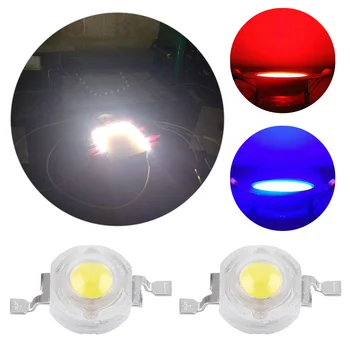 

1Pc Spot light LED lamp Real Full Watt 1W 3W High Power Bulb Diodes SMD 110-120LM LEDs Chip For 3W - 18W Downlight