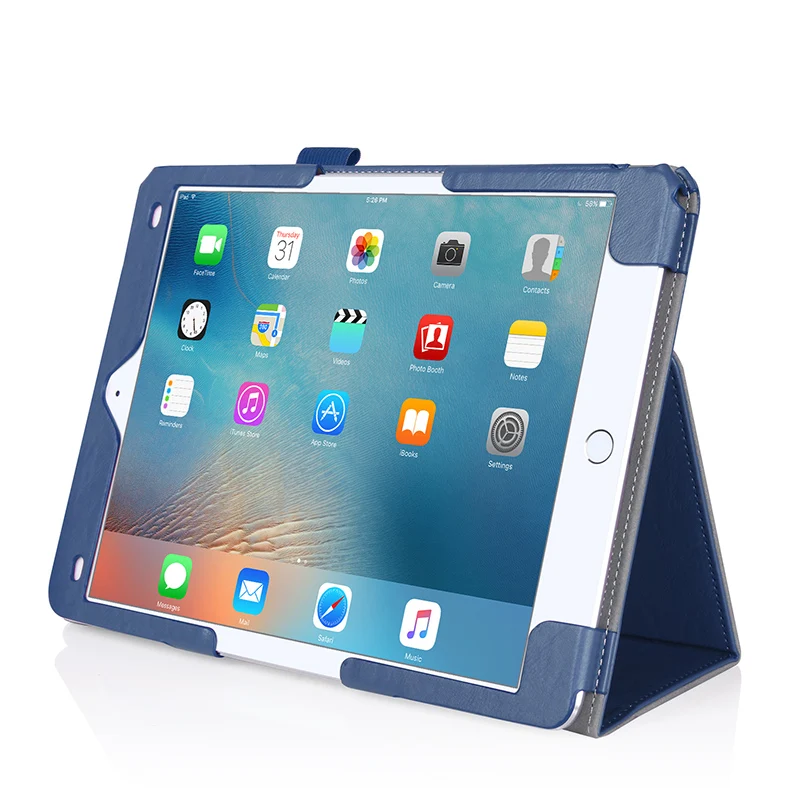 Для Apple iPad Pro 9 7 дюйма Кожаный чехол для планшета с подставкой и держателем карт