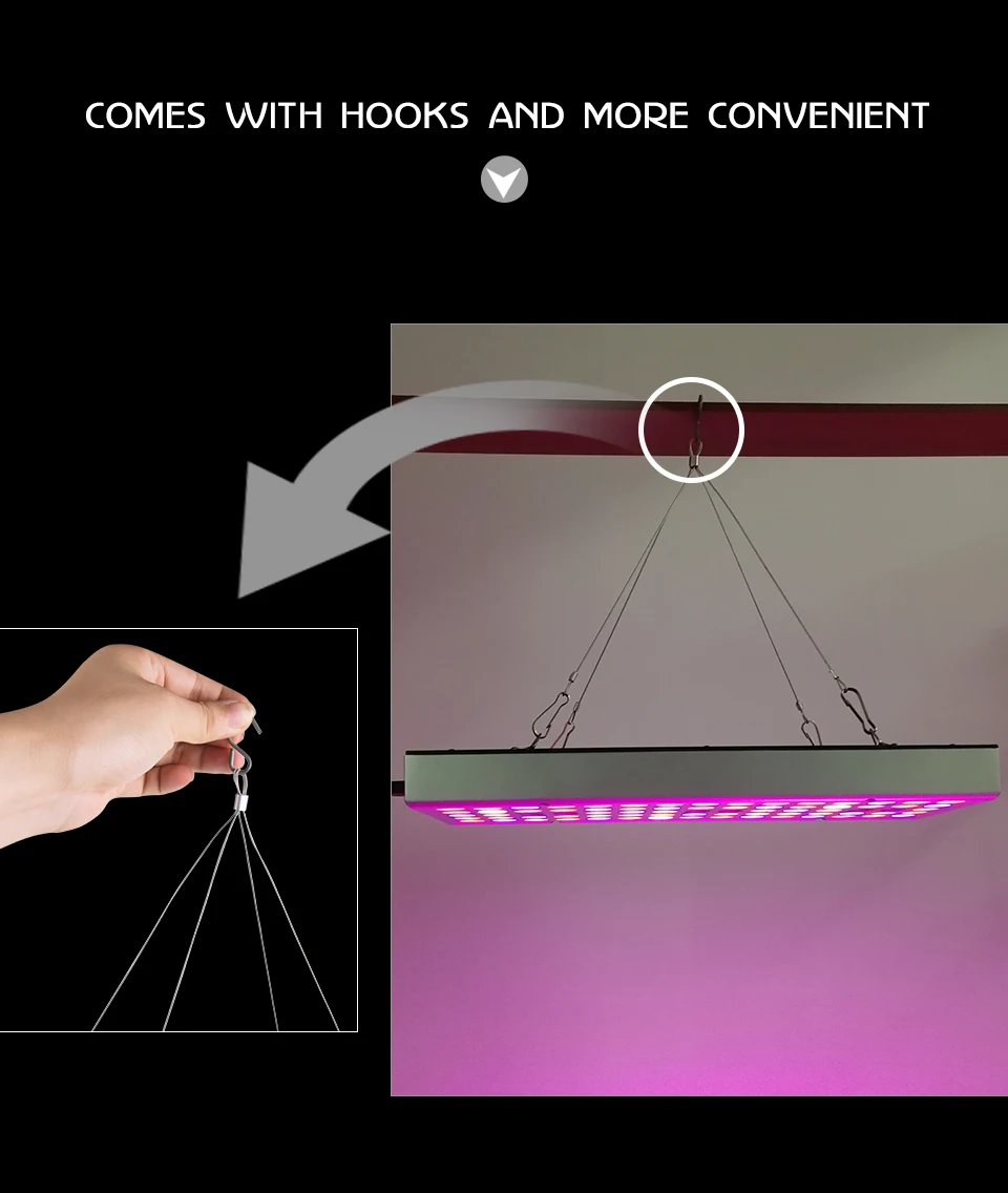 LED Grow Light 25W AC 85-265V Fitolampy Lamp for Plants Flowers Seedlings 75LEDs Indoor Full Spectrum Plant Grow Light Kit (9)