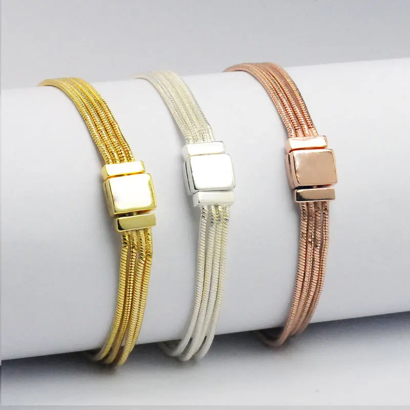 

Pan home 2019 new multi-circle snake bracelet rose gold diy hundred match AliExpress explosion
