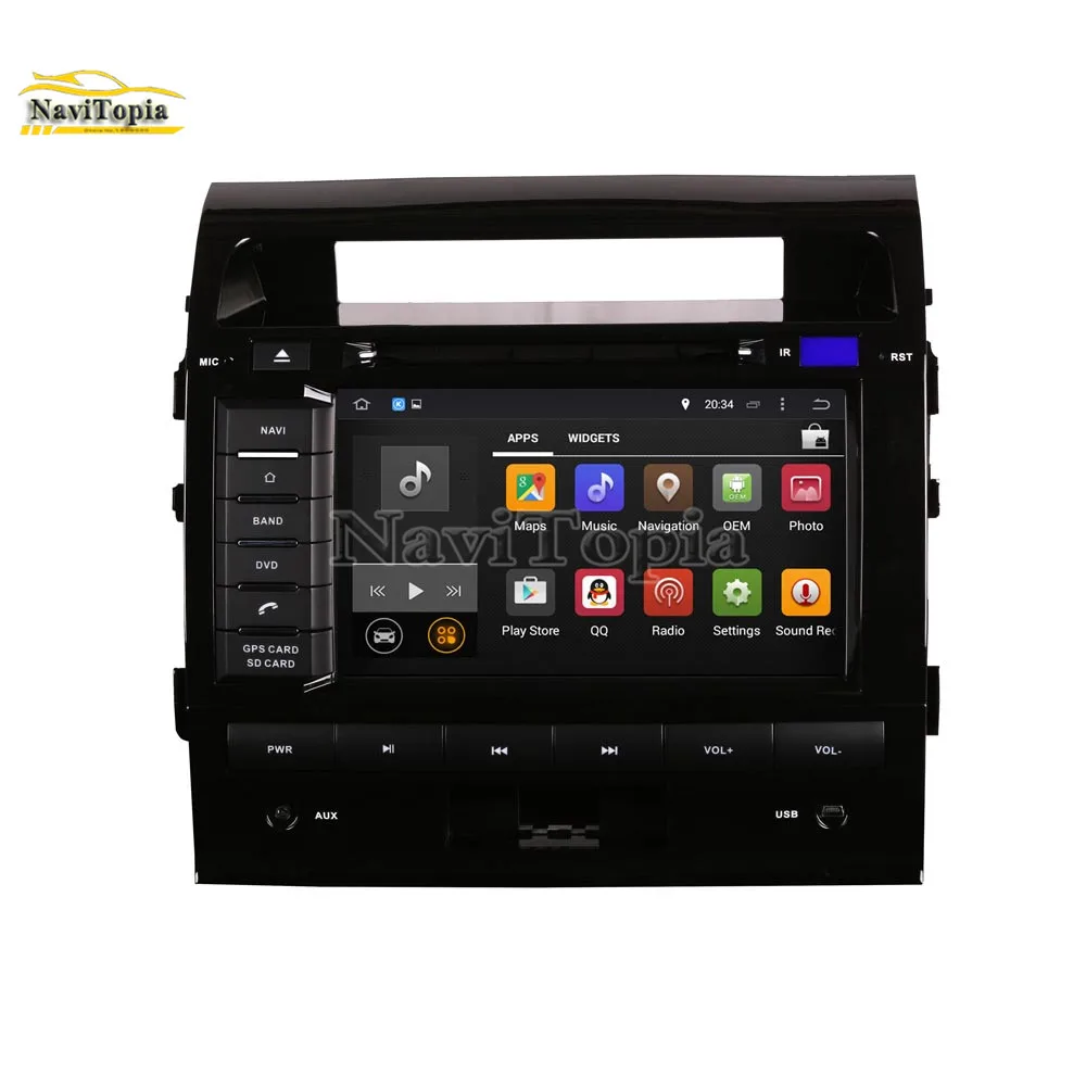 Sale NAVITOPIA 4G RAM 64G ROM PX6 Six Core Android 9.0 Car DVD Player GPS Navigation for Toyota Land Cruiser LC200 2004 2005 2006- 4