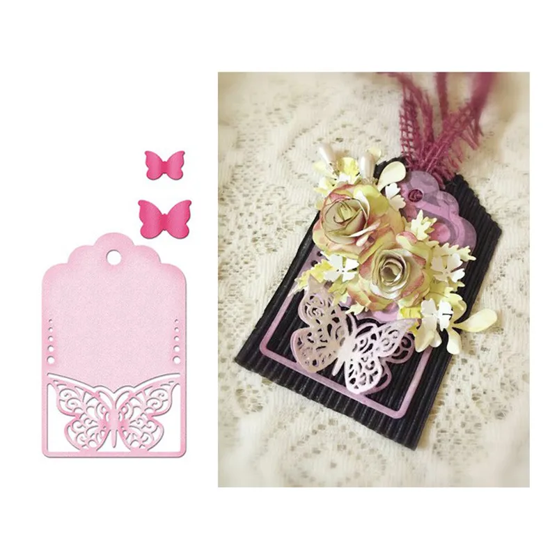 

Eastshape Butterfly Tag Dies Metal Cutting Dies Scrapbooking for Card Making DIY Album Decor Paper Craft Dies Stencil New 2019