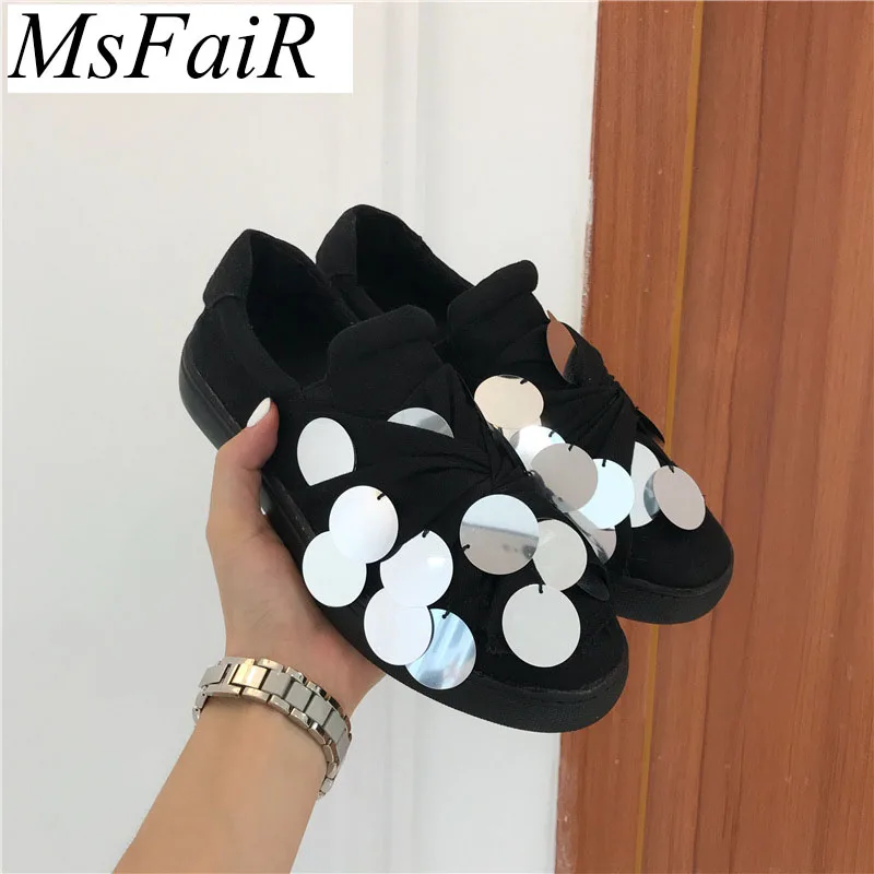 

MSFAIR 2019 Skateboarding Shoes Outdoor Athletic Sport Shoes For Women Flat With Summer Woman Brand Flat With Womens Sneakers