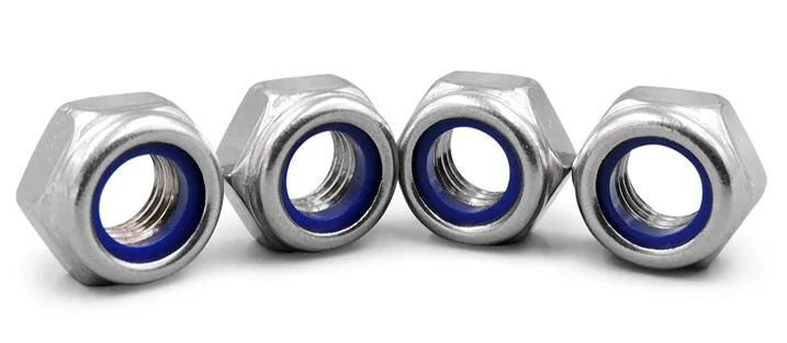 

200Pcs DIN985 304 Stainless Steel Hex Head Nylon Insert Lock Nuts Ylon Nut HW008 M2 M2.5 M3 M4 M5 M6 M8 M10 M12