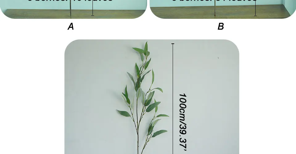 Скандинавские Модные Простые ягодные листья эвкалипта имитация зеленого растения балкон украшение дома аксессуары шелковые искусственные цветы