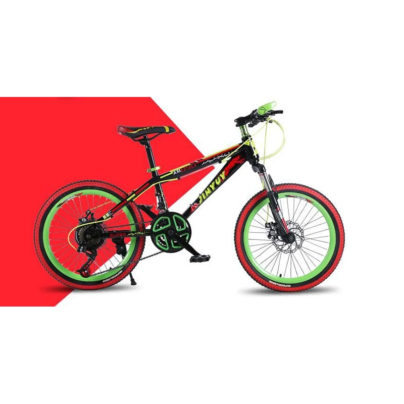 New children's student shifting double disc brakes mountain bike children's portable bicycle student bicycle with pedal New children's student shifting double disc brakes mountain bike children's portable bicycle student bicycle with pedal