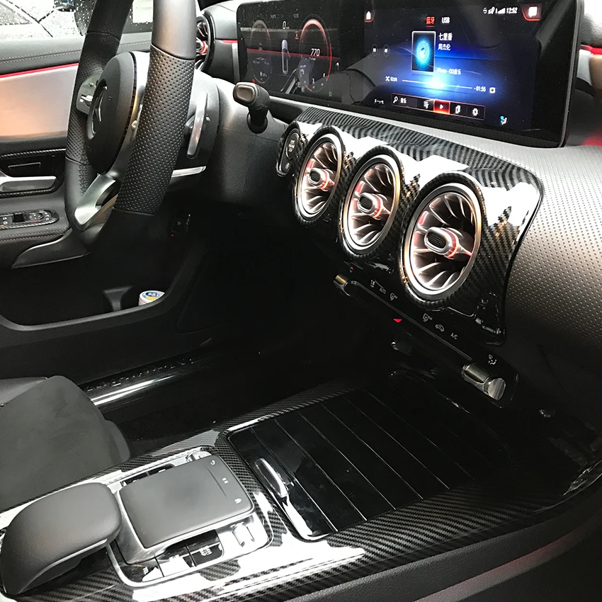 Защитная накладка для консоли Mercedes Benz A CLA Class W177 C118 A180 A200 A220 пластиковые наклейки