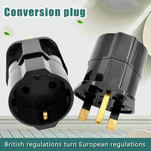 Зарядное устройство адаптер Многофункциональный Великобритании штекер в ЕС Женский штекер питания конвертер путешествия зарядное устройство адаптер дропшиппинг