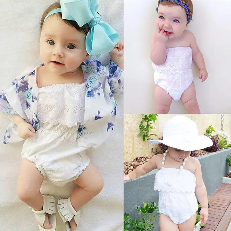 Детский комбинезон для маленьких девочек; кружевной комбинезон; Одежда для новорожденных; одежда для маленьких девочек; комбинезон для новорожденных