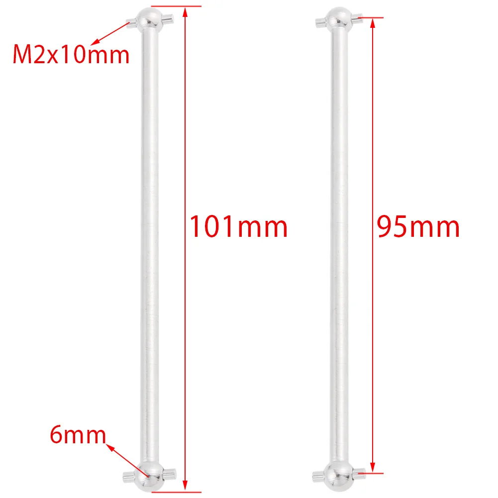 

For FS Racing 538104 Metal Front / Rear Dogbone 2P 101mm RC 1:10 Off Road Monster Truck