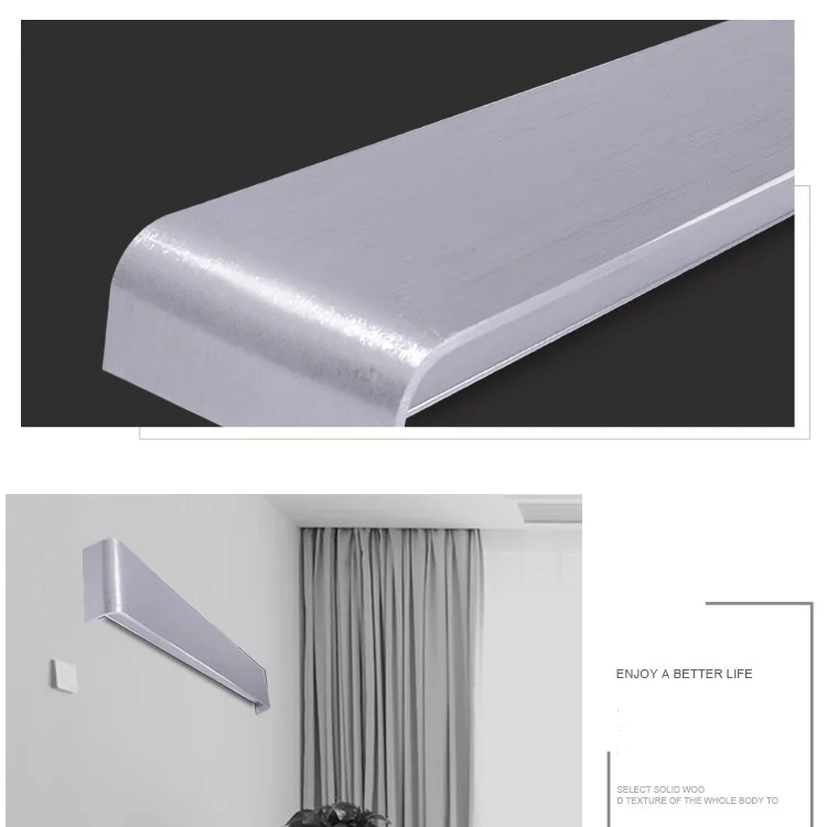 Современный светодиодный минималистичный светильник с алюминиевой полосой, настенный светильник, зеркальный светильник для ванной комнаты, настенный светильник, прикроватный светильник для спальни, креативный AC85-265V
