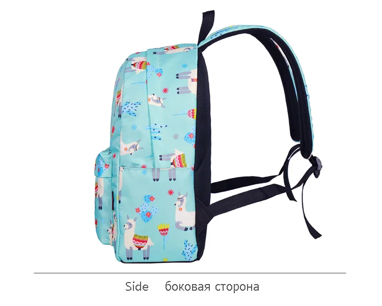 WINNER Animal Backpack 3D Print Cute Alpaca Flower School Backpack For Teenage Girls Laptop Travel Rucksack Mochila Feminina (7)
