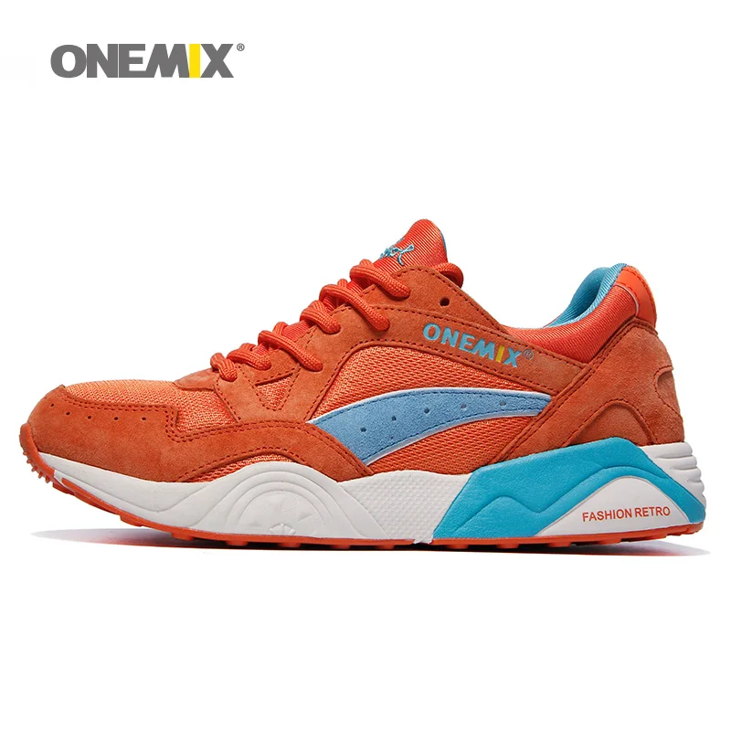 ; женские кроссовки для бега; красивые кроссовки для бега в стиле ретро; цвет оранжевый, синий; Zapatillas; спортивная обувь; Прогулочные кроссовки