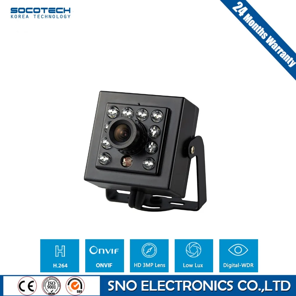 SOCOTECH Высокое Качество Металлический Корпус 2.0MP CMOS 1.0MP Ик POE мини IP Камеры Крытый