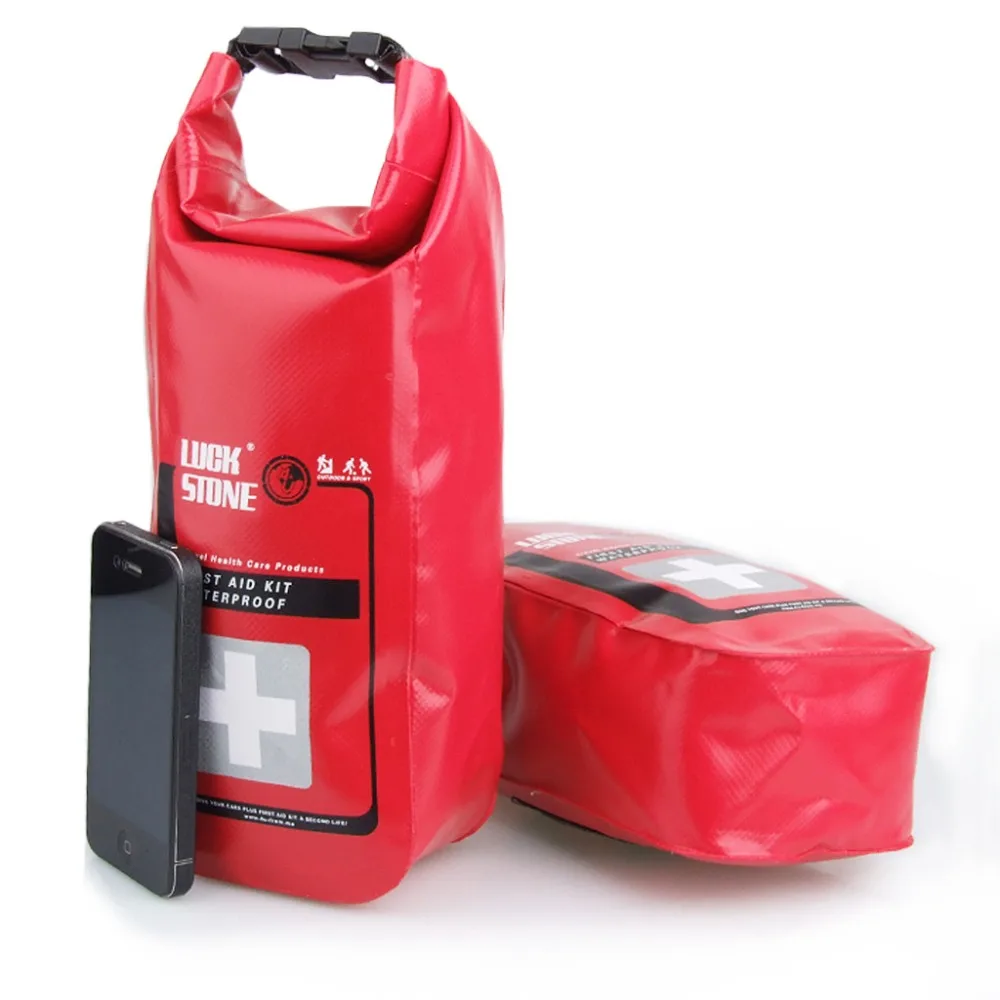 Kit de emergencia bolsa impermeable Primeros Auxilios al aire libre Mini bolsa de almacenamiento médico para Camping viaje producto de cuidado de la salud Material de PVC