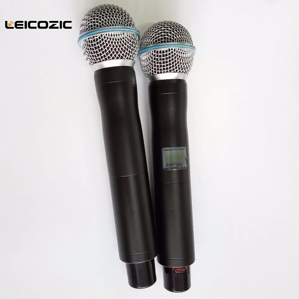 Беспроводные микрофоны Leicozic U24D сценический беспроводной микрофон 2 ручной