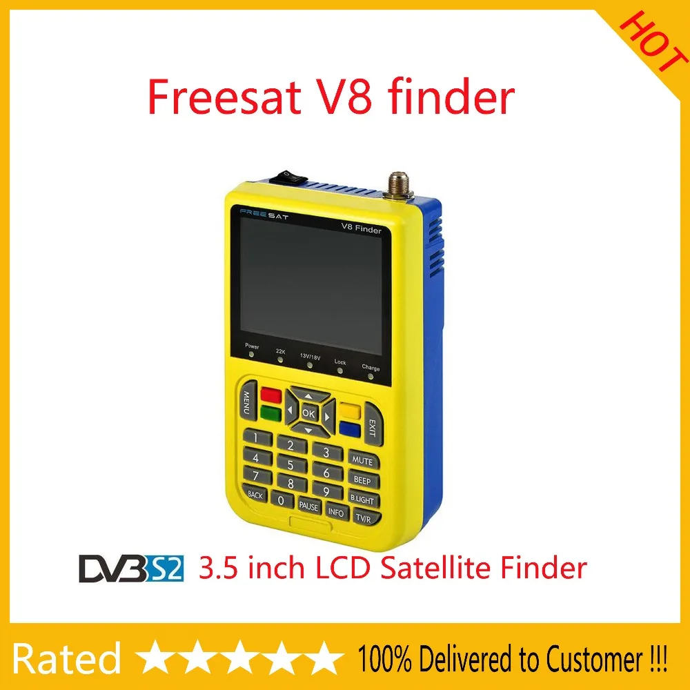 

3.5 inch LCD freesat v8 finder Satellite Finder DVB-S2 VS satFinder Sathero MPEG-4 Freesat satellite Finder V8 satlink ws6916