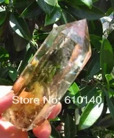 

Free Shipping AAA long AAA NATURAL CITRINE SMOKY QUARTZ CRYSTAL POINT Healing