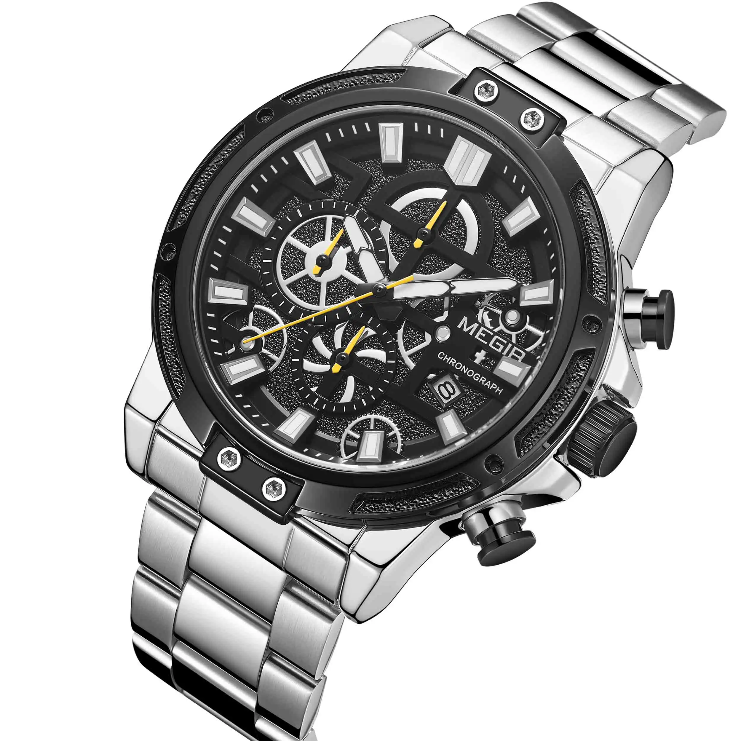 

Quartz Men Watches Military Waterproof Full steel LED Wristwatch Mens Sports Watch Gifts